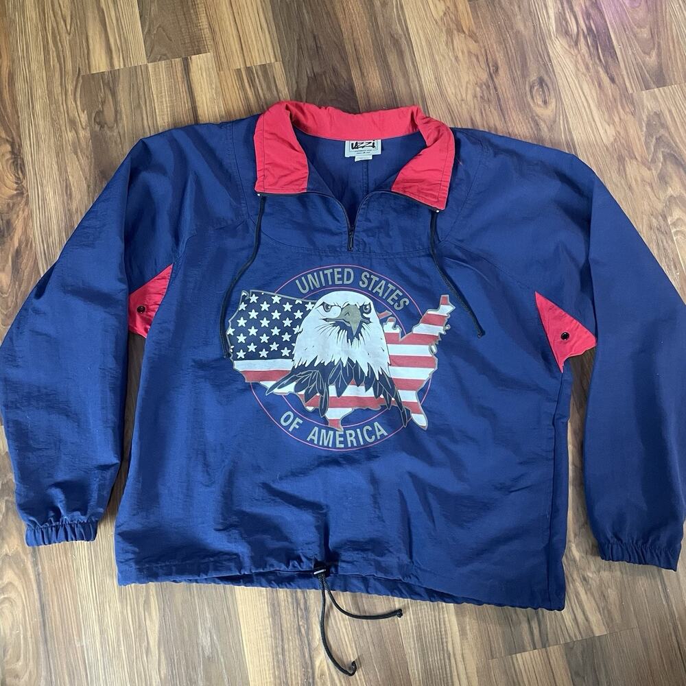 Vintage Uzzi Amphibious Gear Men’s‎ S USA Long Sleeve Pullover Blue Made In USA